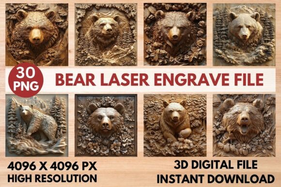Bear Laser Engrave File: A Versatile Design for Creative Projects
