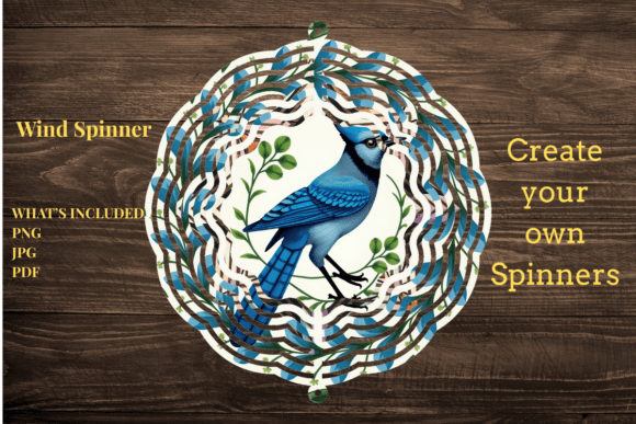 Bring Nature’s Color and Motion to Life with the Blue Jay Wind Spinner