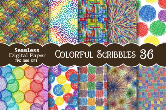 Colorful Scribbles Digital Paper: A Creative Revolution for Modern Makers