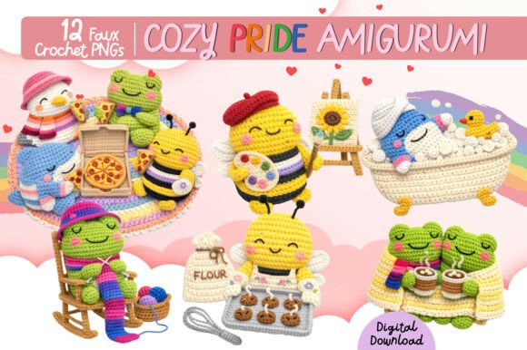 Cozy Pride Amigurumi Bundle