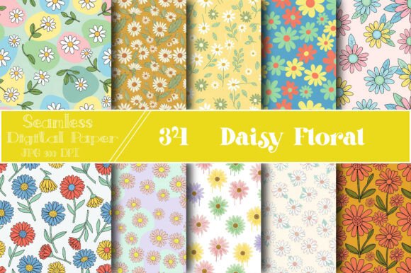 Daisy Floral Seamless Papers