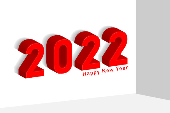 Happy New Year 2022 Typography 3: A Modern Design Solution for Creative Professionals