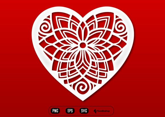 Intricate Mandala Heart Design SVG: A Versatile Choice for Elegant Crafting