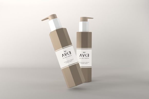 Lotion Two Bottle Mockup: A Time-Saving Tool for Professional and Creative Branding