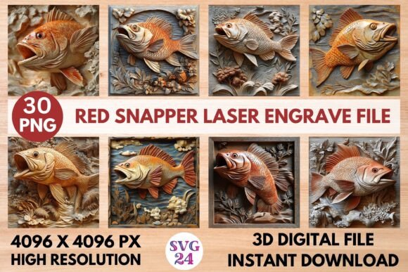 Red Snapper Laser Engrave File