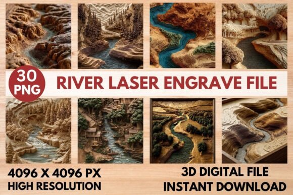 River Laser Engrave File