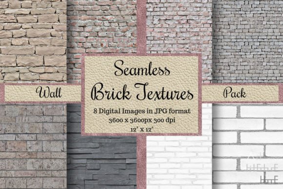 Seamless Brick Textures - Wall Pack: High-Quality Design Assets for Every Project