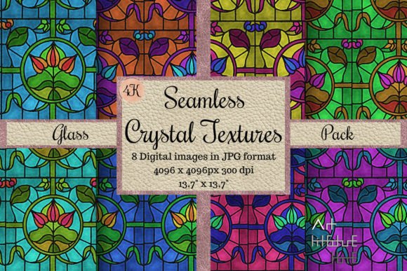 Seamless Crystal Textures - Glass Pack: A Versatile Resource for Designers and Artists