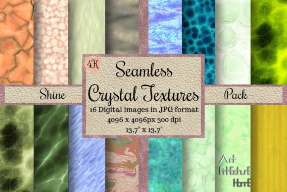 Seamless Crystal Textures - Shine Pack: A High-Quality Resource for Designers and Artists