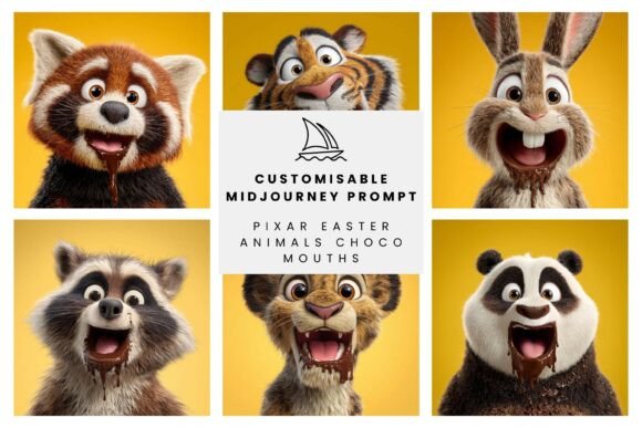Unleashing Creativity: The Rise of Pixar-Inspired Easter Animals with Chocolate Mouths in Modern Design
