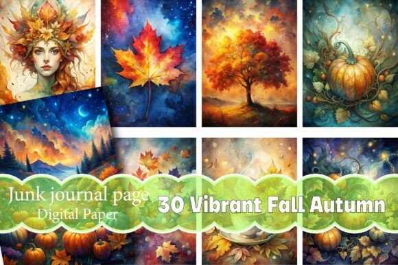 Vibrant Fall Autumn Junk Journal: A Creative Powerhouse for All Your Projects