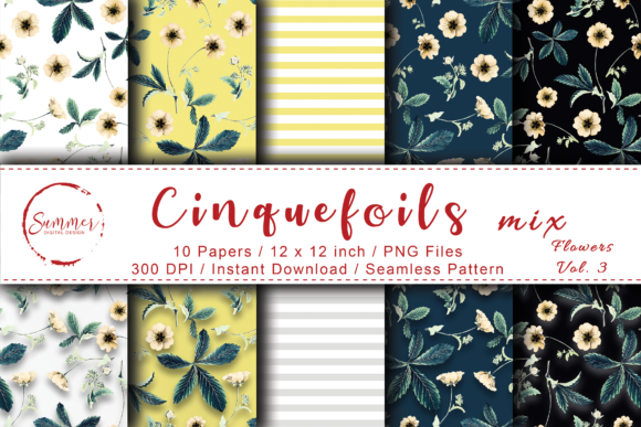 Yellow Flowers Seamless Digital Paper: A Versatile Creative Tool